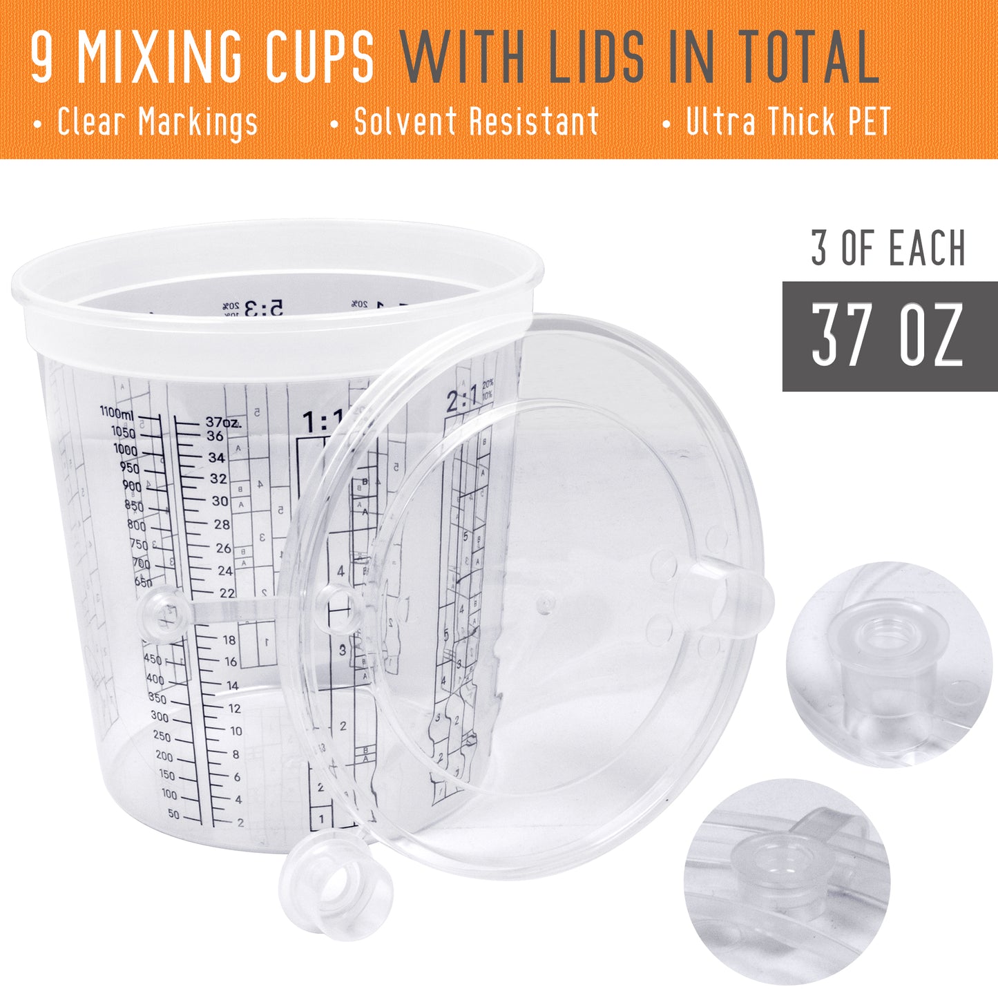 Silvershadow Paint Mixing Cups Kit