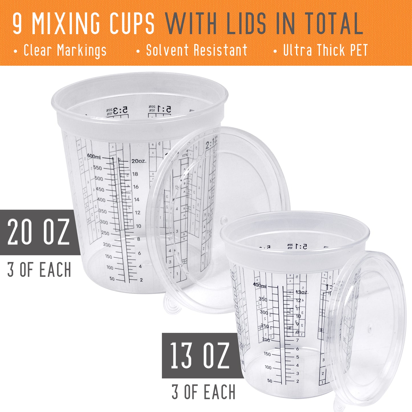 Silvershadow Paint Mixing Cups Kit